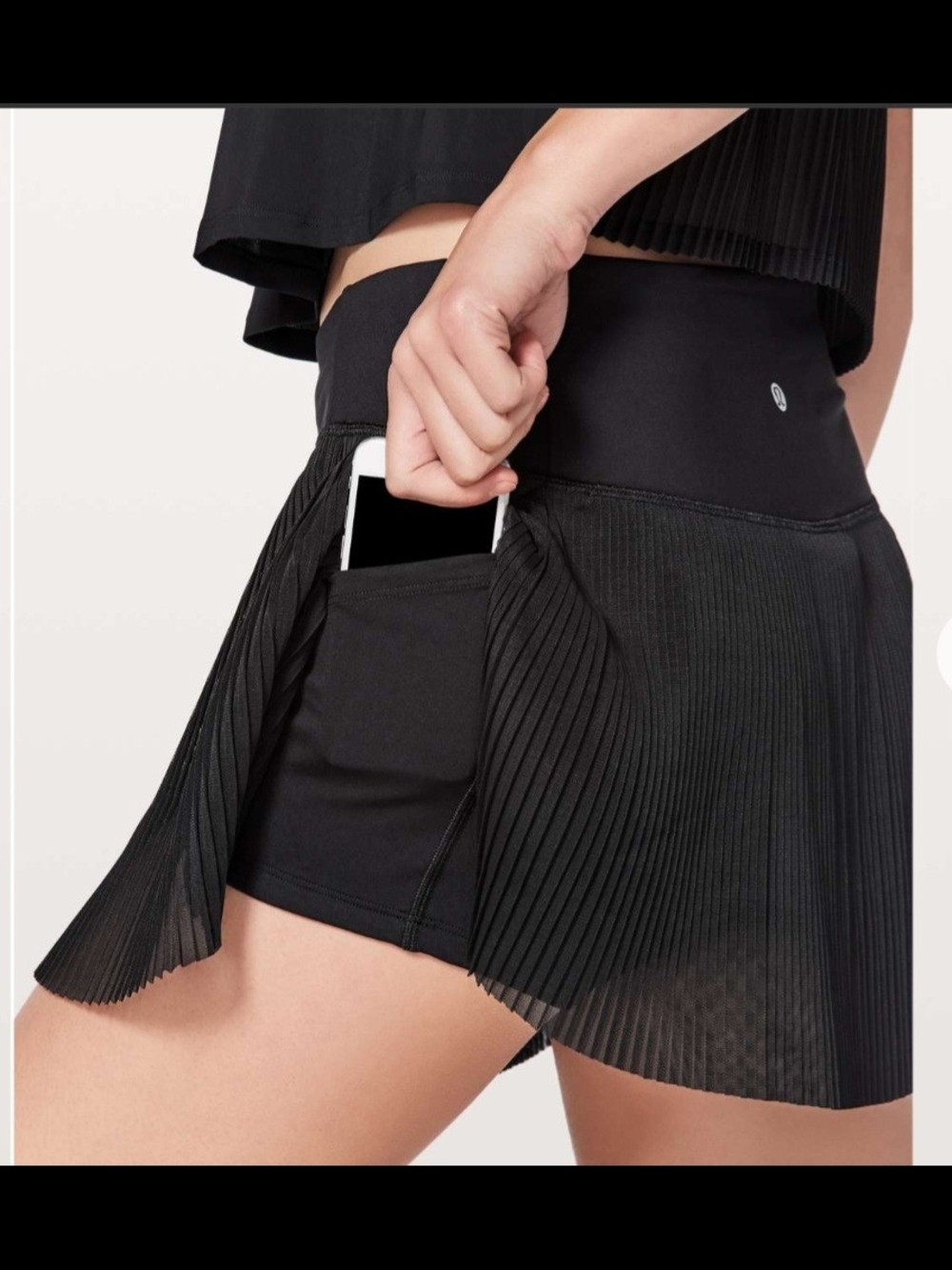Lululemon Just Pleat It Black Pleated Mini Skort - Women's - Picture 9 of 9